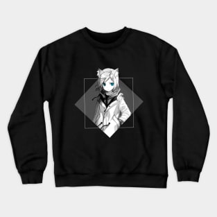 Anime/Manga girl with blue eyes Crewneck Sweatshirt